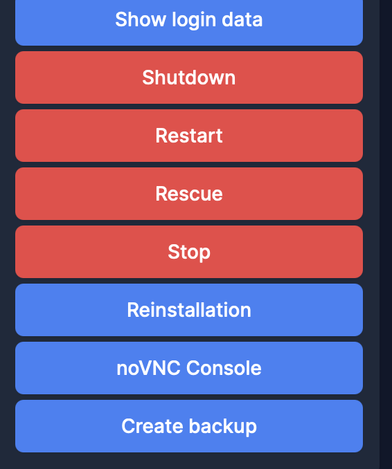 menu reinstall vps server utama